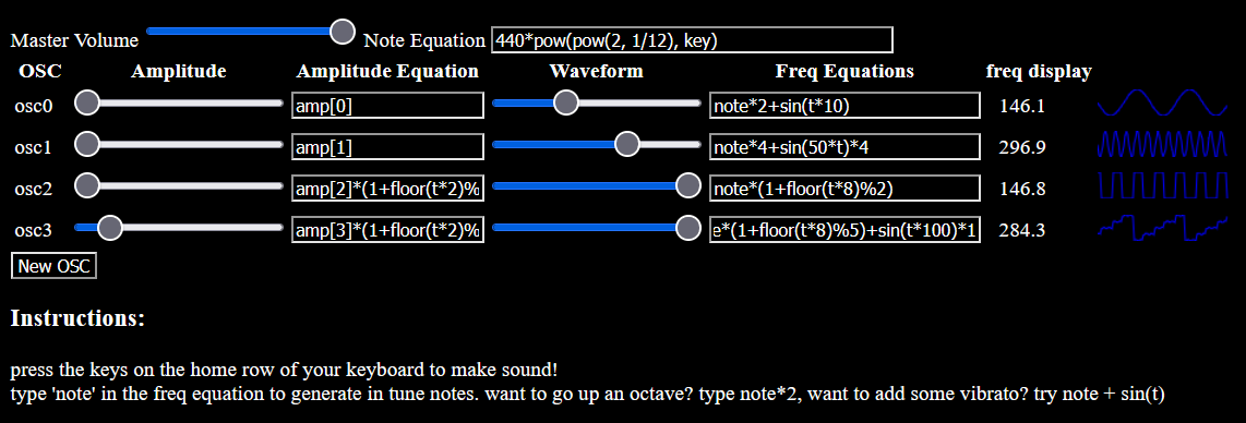 Math Synth Experiment project preview